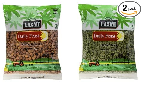 Big Brown Chana & Green Chana | Pack of 500 Gm Each