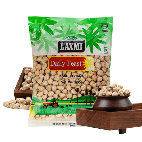 Combo of Big Brown Chana & Kabuli Chana | Pack of 500 gm Each
