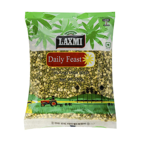Moong Dal Split/Chilka Big 500gm | Mung Fada | Green Gram Split for Sprouting