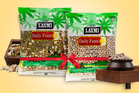 Combo Whole Toor & Mix Whole Pulses | Pack of 500 gm Each